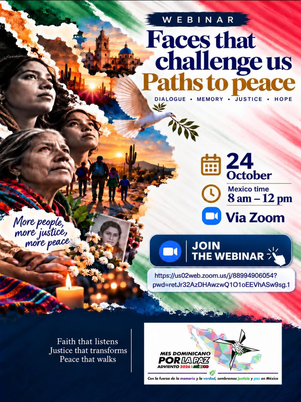 Faces that challenge us: Paths to Peace